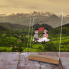 Couple Geschenk-Dekoration mit Massangaben-Landschaft im Hintergrund