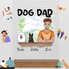 Hundepapa Geschenke - Acryl Adventure - dog dad - mit zwei hunden