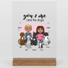 Personalisiertes Geschenk Freund - together with the dogs - Acryl Adventure