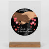 Personalisiertes Geschenk Freund - Acryl Adventuer - i love you - to the stars and beyond