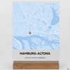 Personalisierte Stadtkarte individualisieren - Ort auswählen - Hamburg Altona - Acryl Adventure