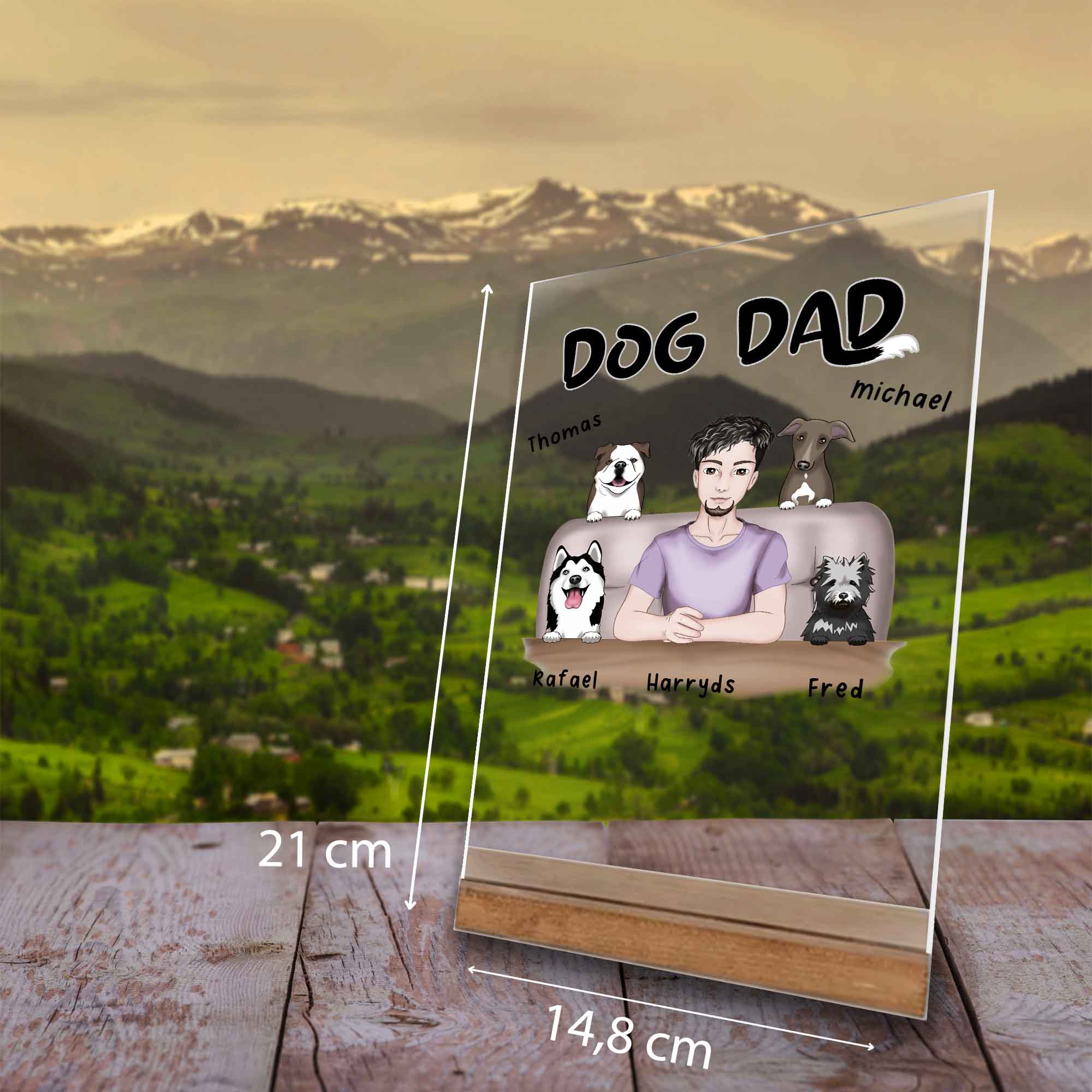 Einzigartiges Dog Dad Geschenk